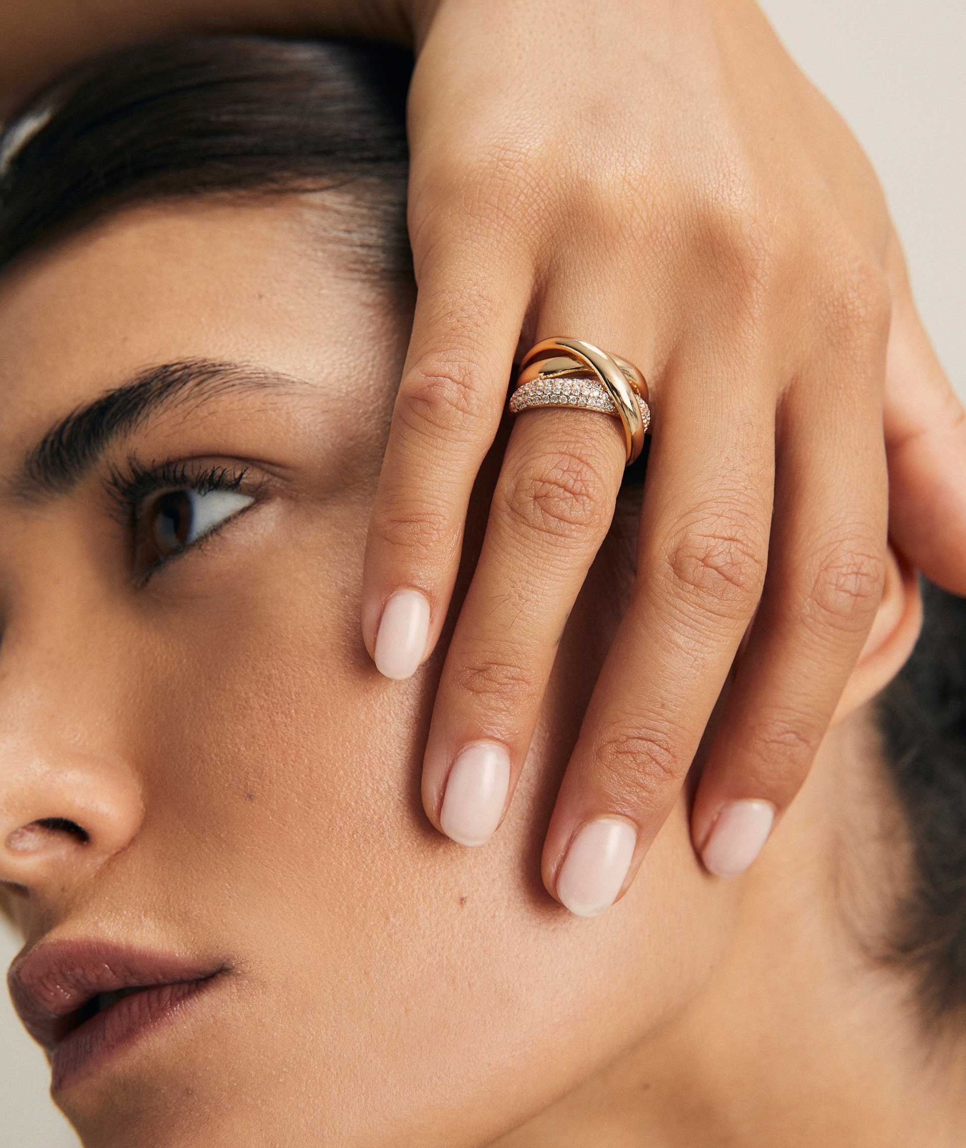 Anillo Luz tiras con circonitas - Image 3