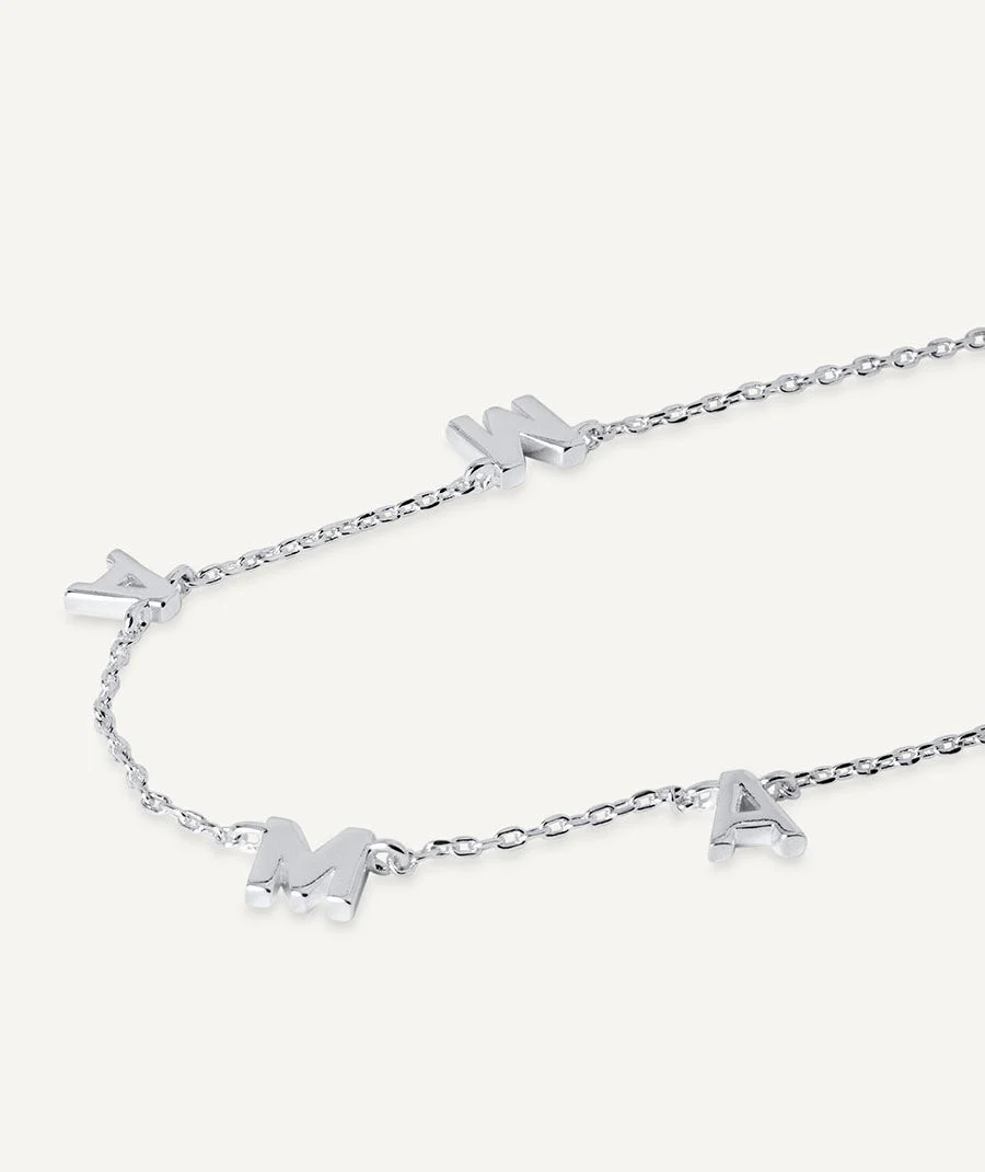 Collar Mamá colección Clasicos Plata Plata de primera Ley mamá - Image 4